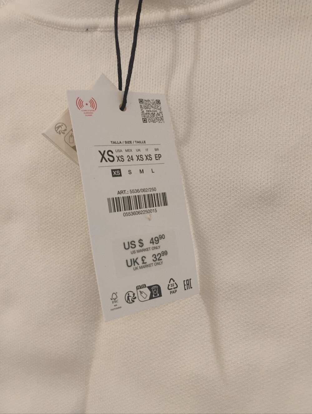 Zara Cream Sleeveless Military Button Vest - Picture 8 of 8